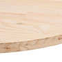 Voir la diapositive 5 : VIDAXL Dessus de table 100x50x2,5 cm bois de pin massif ovale