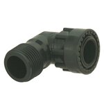 RAIN Raccord coudé pvc mâle/femelle 1