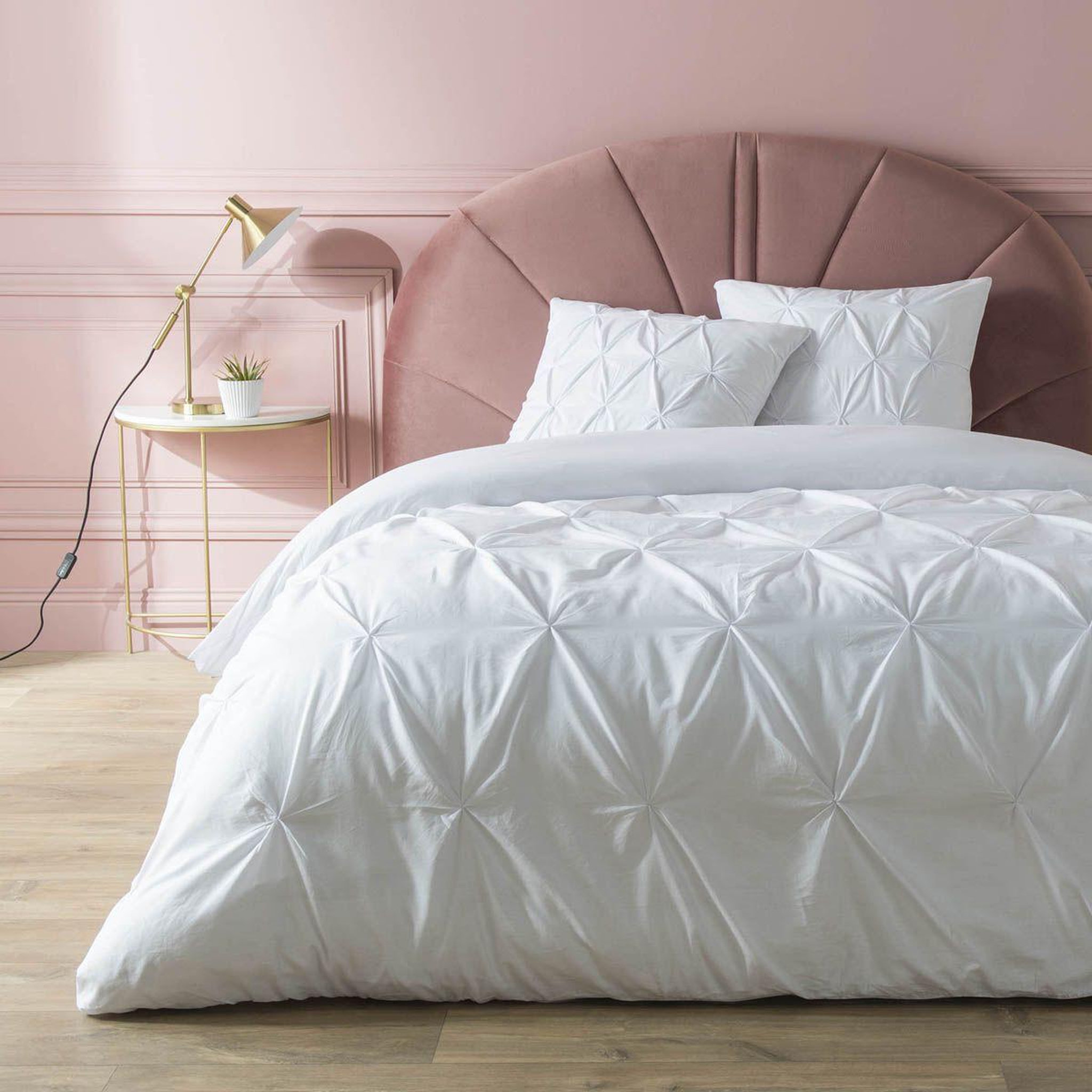 Douceur d'Intérieur Parure de lit 3 pièces  heloise  240x220cm blanc
