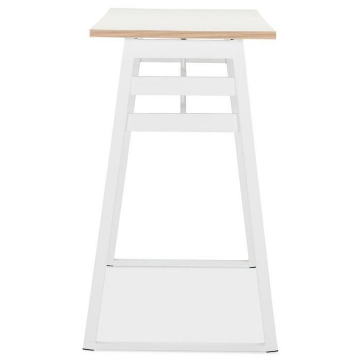 Paris Prix Table de Bar Design  Javier  150cm Blanc