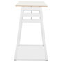 Voir la diapositive 3 : Paris Prix Table de Bar Design  Javier  150cm Blanc