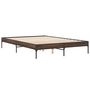 Voir la diapositive 3 : VIDAXL Cadre de lit sans matelas chene marron 150x200 cm