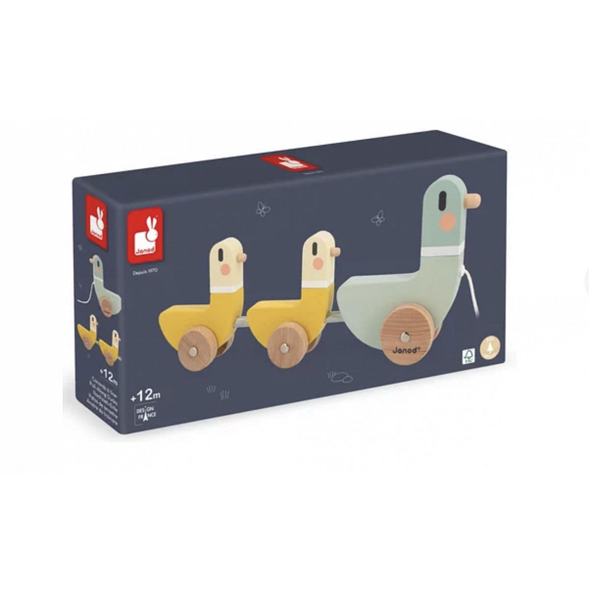 Juratoys-Janod Canards a tirer en bois JANOD