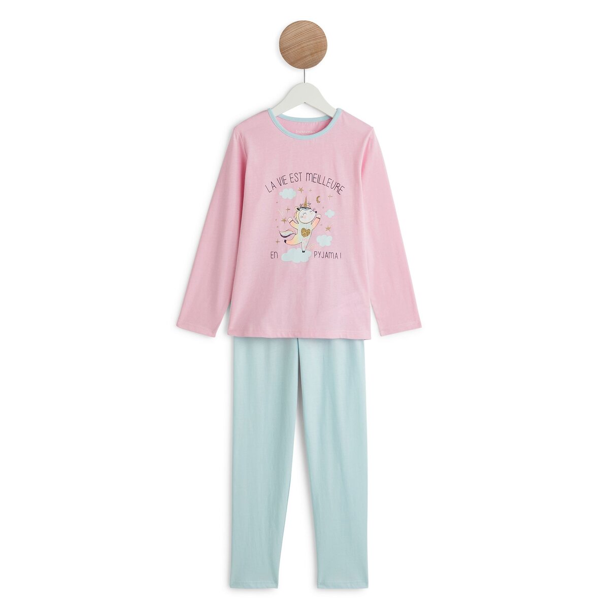 Pyjama Licorne Fille TRICOLORE