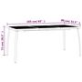 Voir la diapositive 6 : VIDAXL Table de jardin anthracite 165x80x72 cm Treillis d'acier