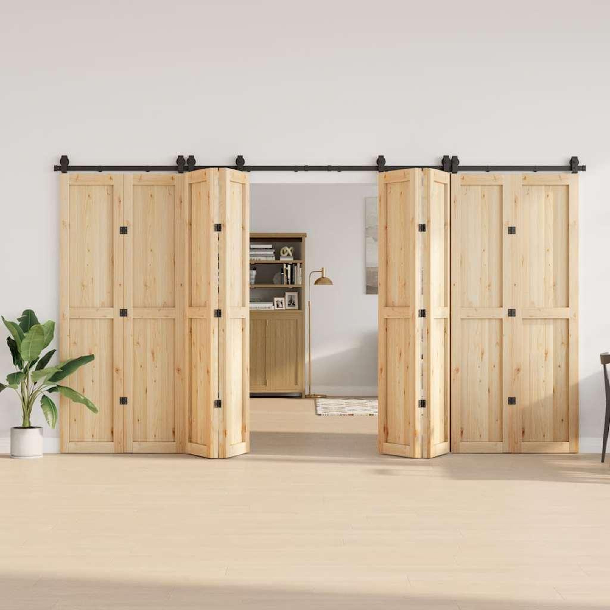 Voir la diapositive 3 : VIDAXL Kit de quincaillerie de porte coulissante 400 cm acier noir