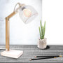 Voir la diapositive 5 : Paris Prix Lampe de Bureau Articulée  Grille  38cm Naturel & Blanc