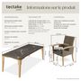 Voir la diapositive 6 : tectake Ensemble table en rotin avec 6 chaises avec cadre solide marron naturel