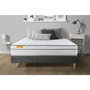 Voir la diapositive 1 : SEPTNUITS Matelas + sommier kit gris Memo Luxe Ressorts ensachés + mémoire de forme MAXI épaisseur