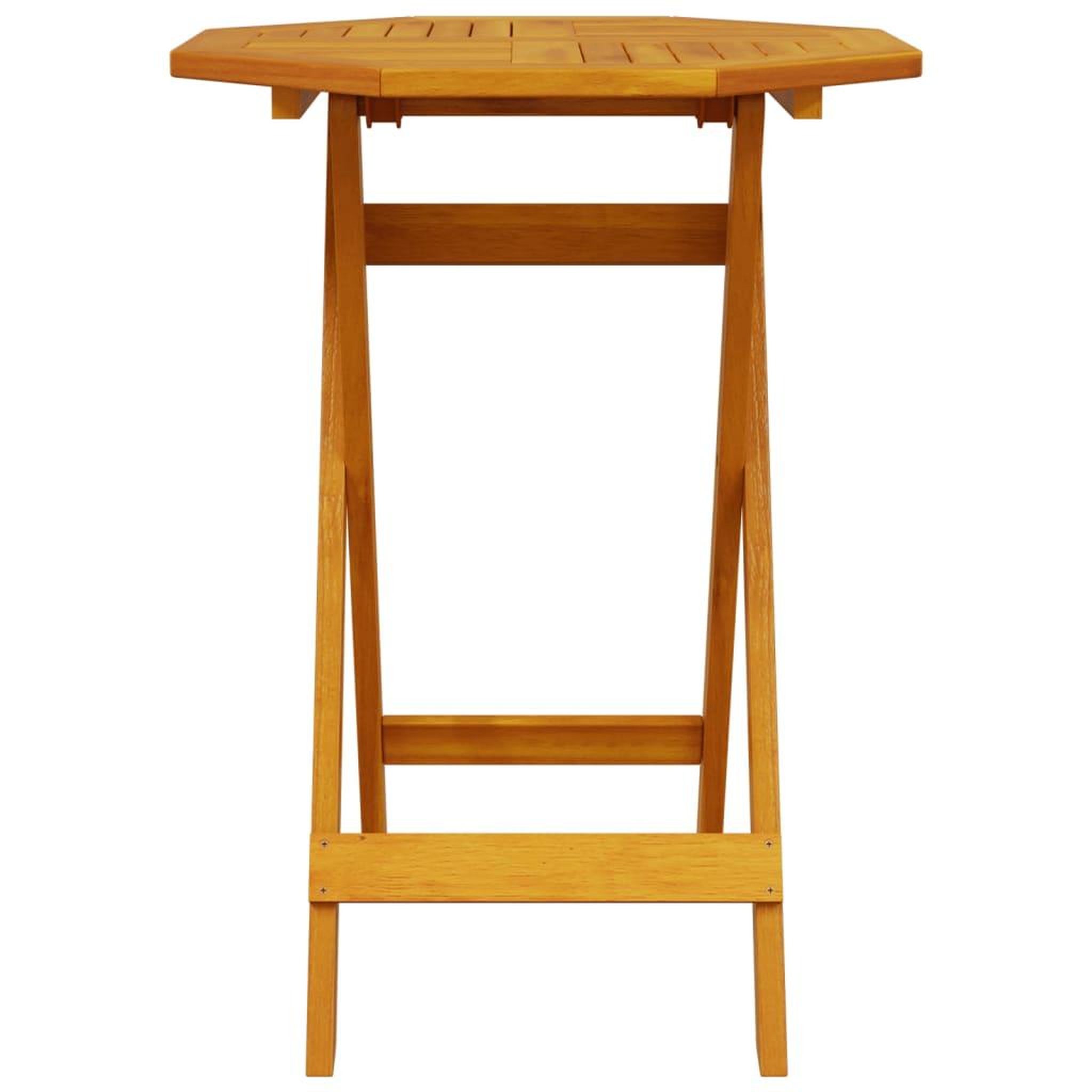Voir la diapositive 4 : VIDAXL Table pliable de jardin Ø60x75 cm bois d'acacia massif