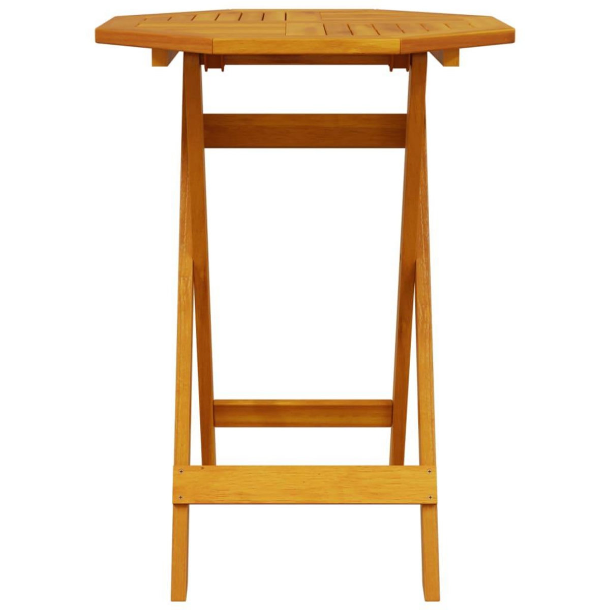 VIDAXL Table pliable de jardin Ø60x75 cm bois d'acacia massif