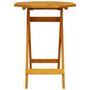 Voir la diapositive 4 : VIDAXL Table pliable de jardin Ø60x75 cm bois d'acacia massif