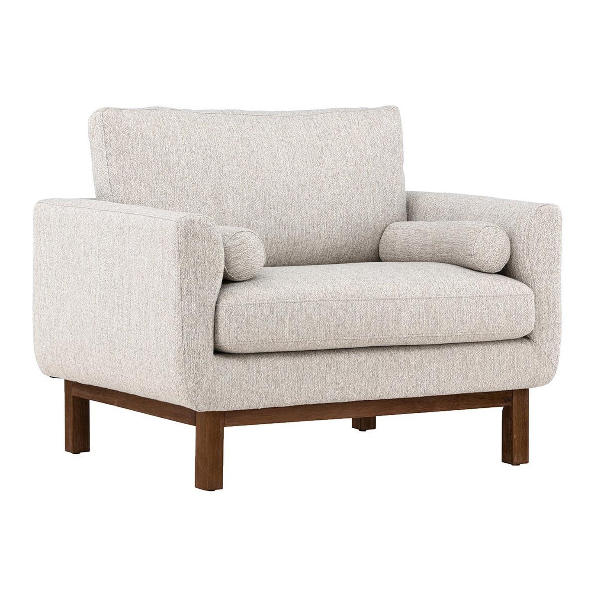 Paris Prix Fauteuil design en tissu  olympos  109cm beige
