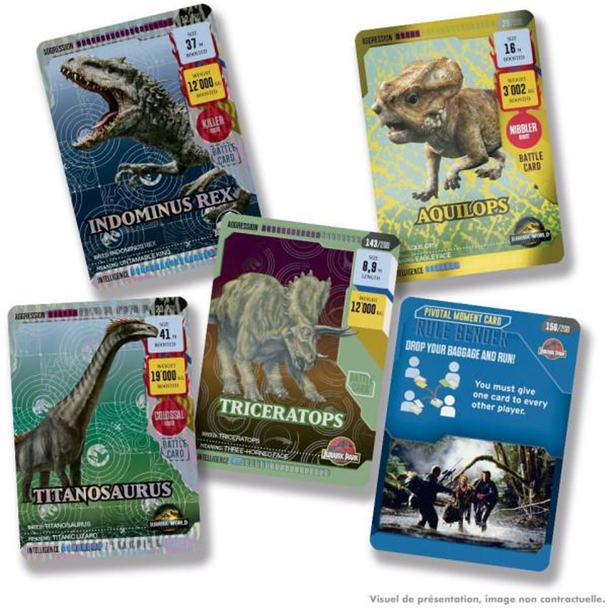 Voir la diapositive 5 : Panini Pack de démarrage - PANINI - JURASSIC WORLD 4 TCG - Album + 2 pochettes - 16 cartes - Carte Edition limitée N°1