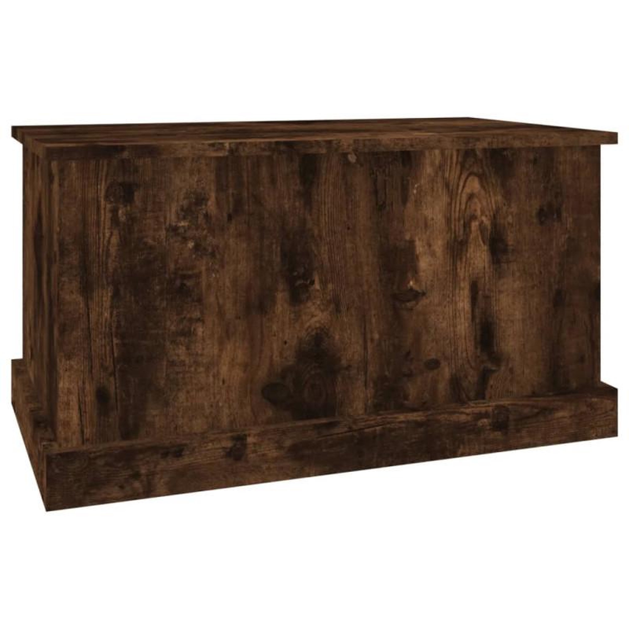 Voir la diapositive 5 : VIDAXL Boîte de rangement chêne fumé 70x40x38 cm bois d ingénierie