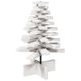 Voir la diapositive 5 : VIDAXL Arbre de Noël en bois pour decoration blanc 60 cm pin massif