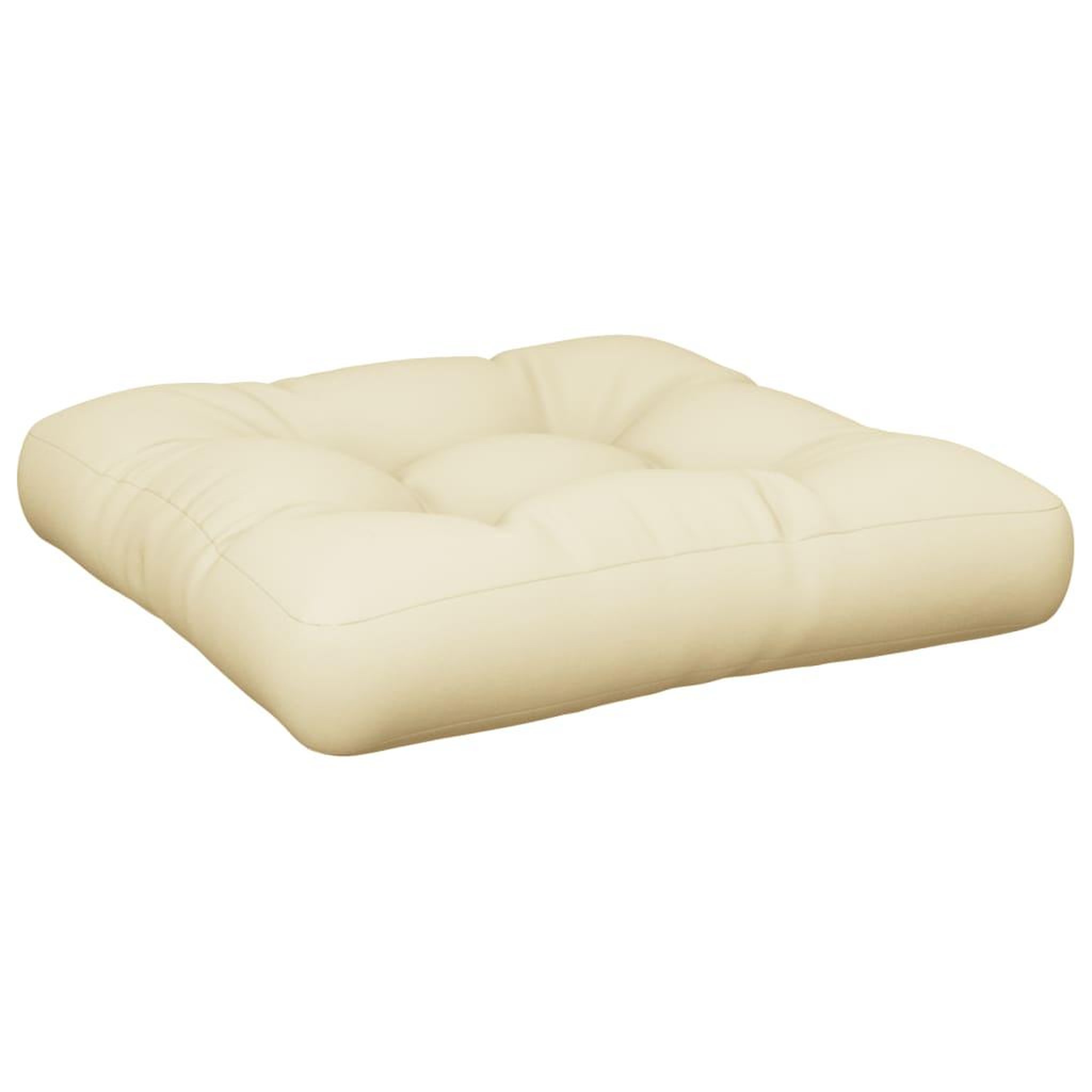 Voir la diapositive 2 : VIDAXL Coussin de palette creme 58x58x10 cm tissu