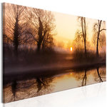 Paris Prix Tableau Imprimé  Winter Sunset Narrow. Coloris disponibles : Multicolore