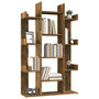 Voir la diapositive 4 : VIDAXL Bibliotheque Chene fume 86x25,5x140 cm Bois d'ingenierie