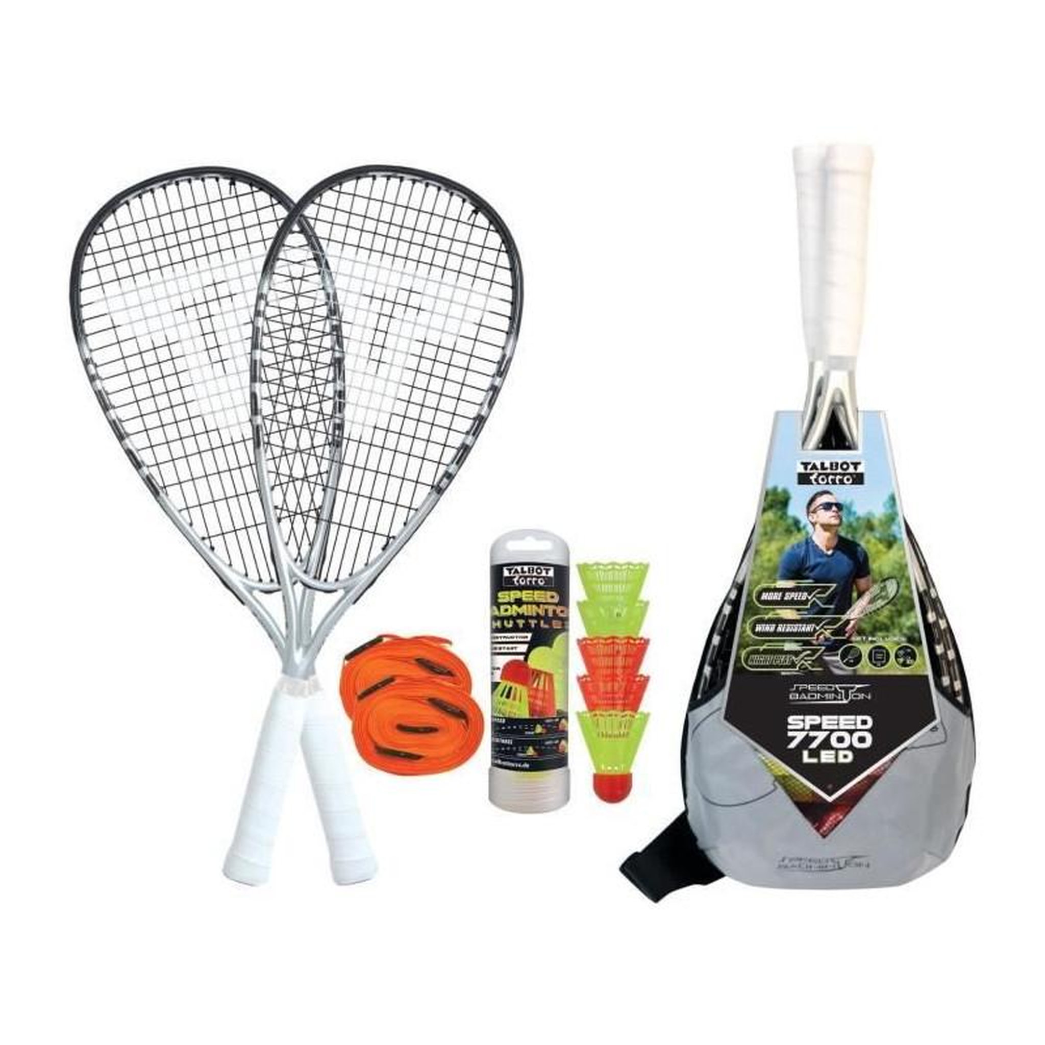 SCHILDKROT Set de Speedbadminton - SCHILDKRÖT - Set SPEED 7700 LED