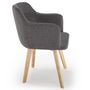 Voir la diapositive 4 : Paris Prix Chaise Scandinave en Tissu  Sweet Color  76cm Gris Foncé