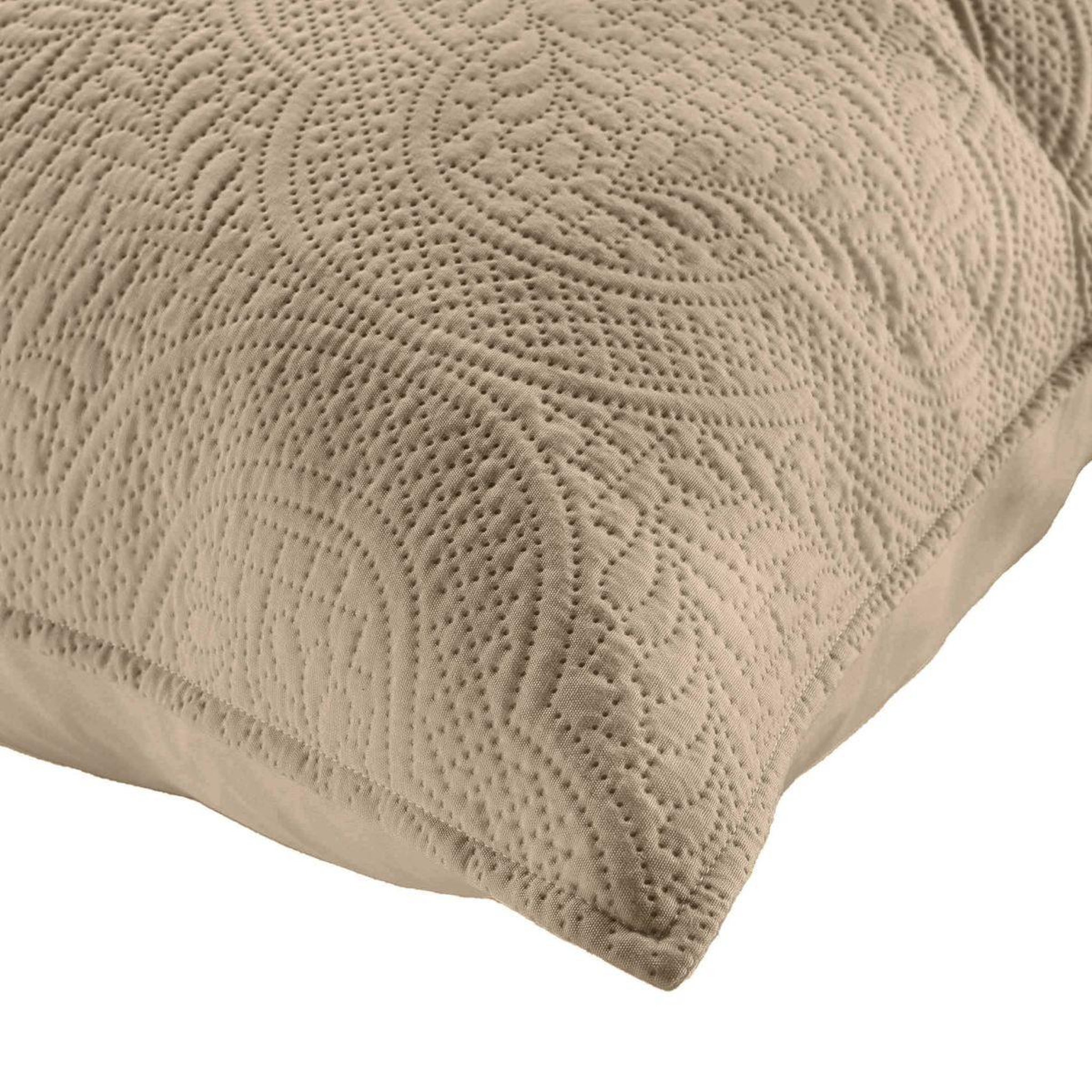 Voir la diapositive 5 : Douceur d'Intérieur Couvre-lit & 2 housses de coussin  romane  220x240cm beige lin