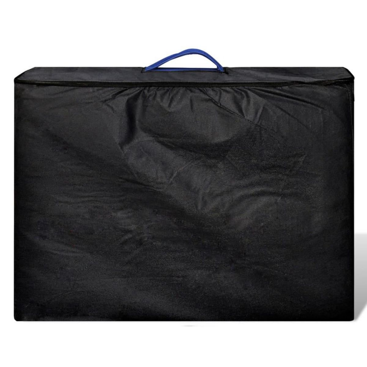 VIDAXL Table pliable de massage Bleu 3 zones avec cadre en bois