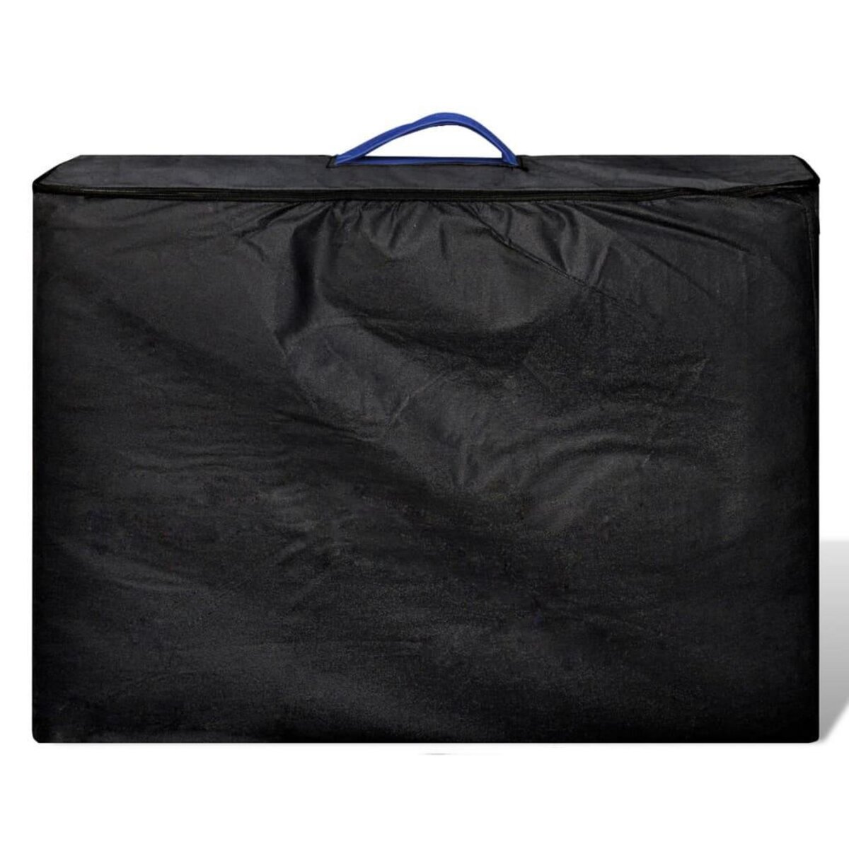 VIDAXL Table pliable de massage Bleu 3 zones avec cadre en bois