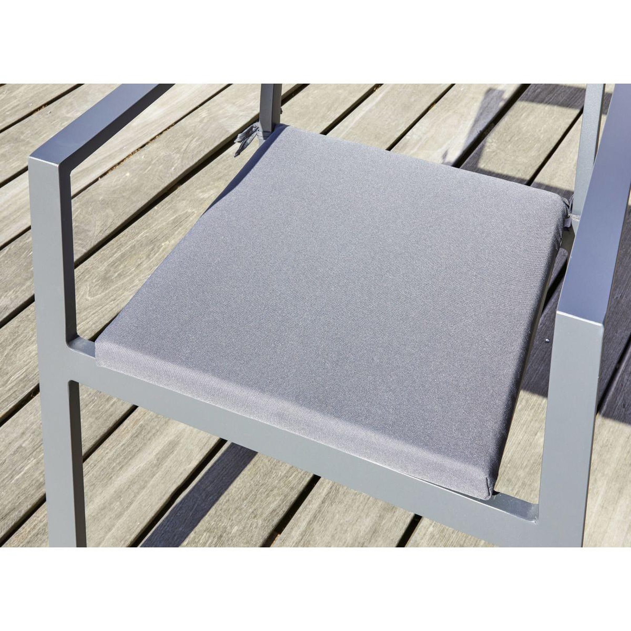 Voir la diapositive 6 : DCB GARDEN Fauteuil de Jardin Empilable  Pelosa  85cm Gris Anthracite