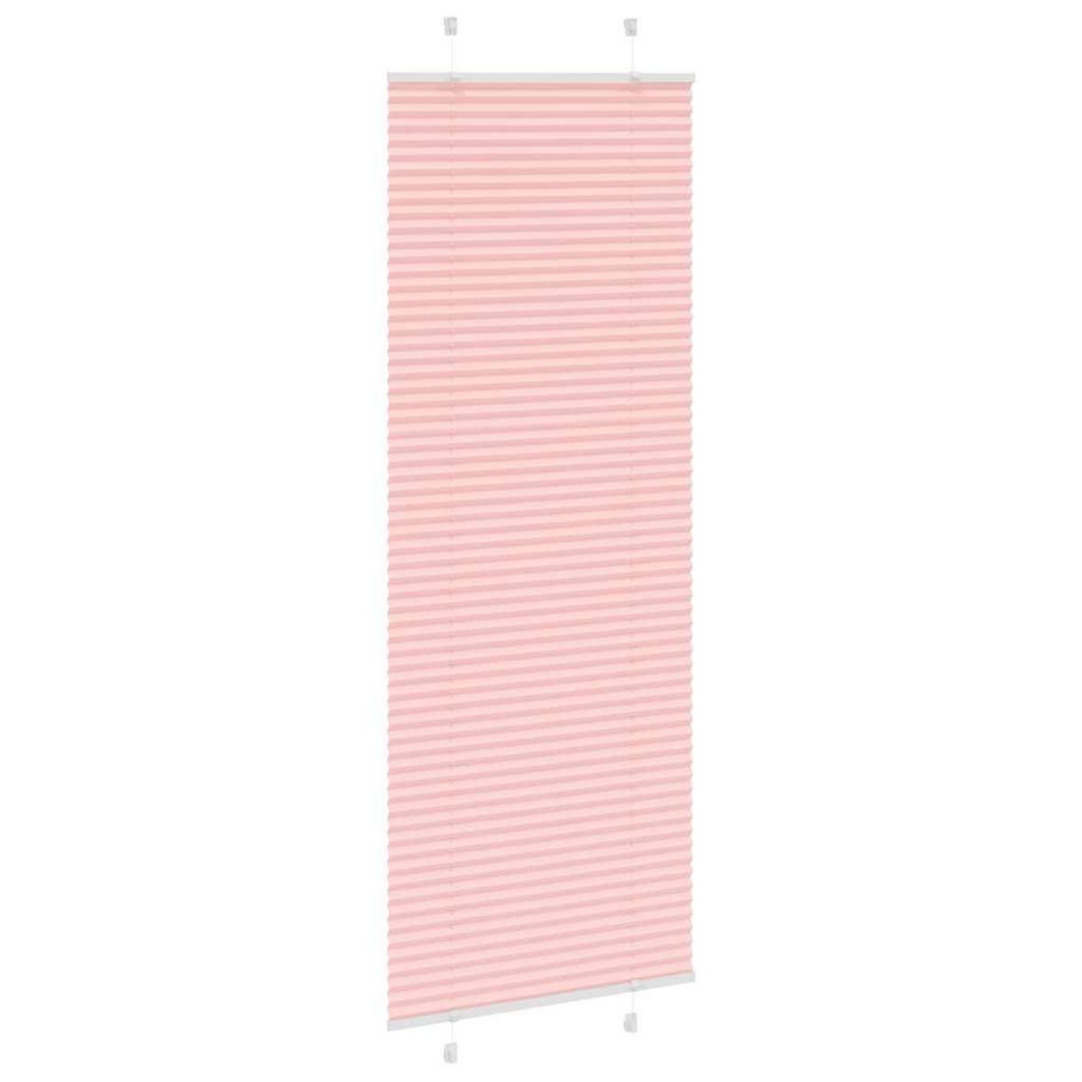 VIDAXL Store plisse rose 70x200 cm largeur du tissu 69,4 cm polyester