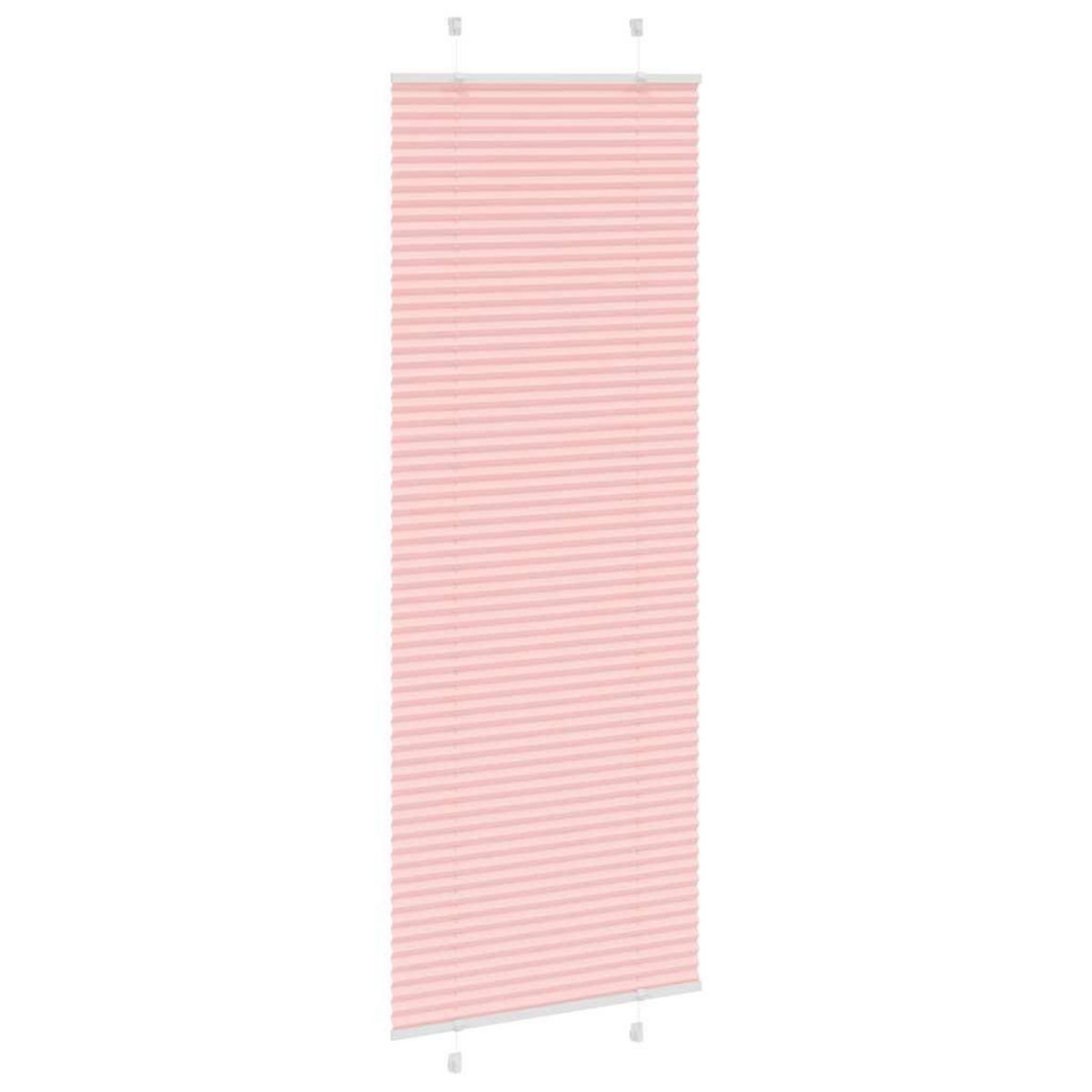 VIDAXL Store plisse rose 70x200 cm largeur du tissu 69,4 cm polyester