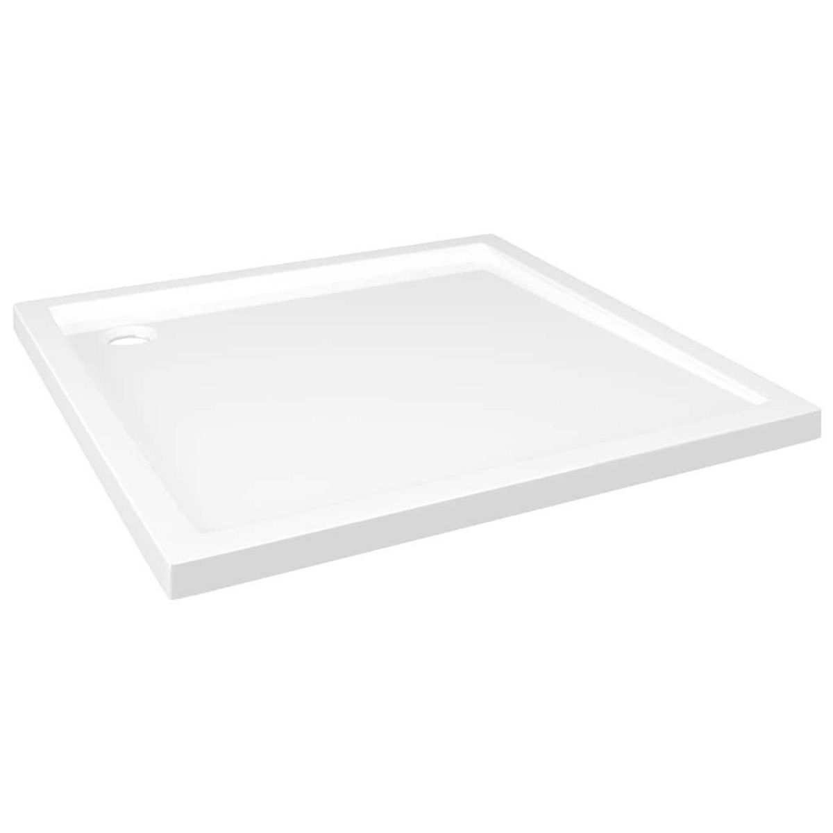 VIDAXL Receveur de douche carre ABS Blanc 80x80 cm