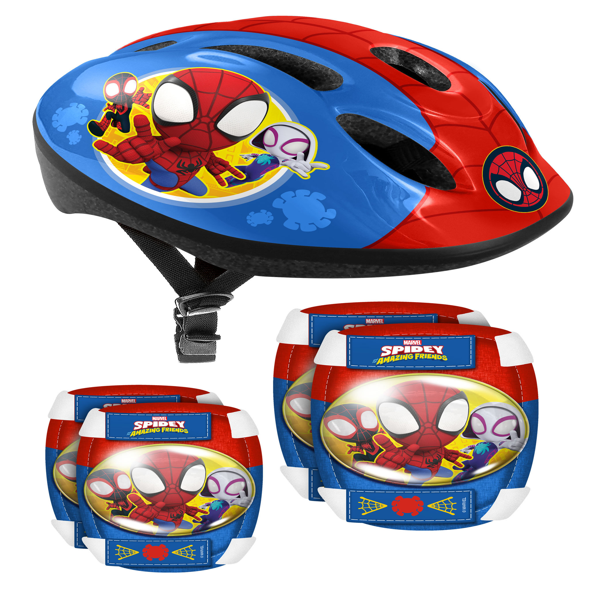 Casque + Coudières/Genouillères SPIDEY