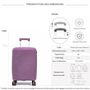 Voir la diapositive 2 : Bleucerise Valise cabine rigide Travel Light TSA 56cm Polypropylène