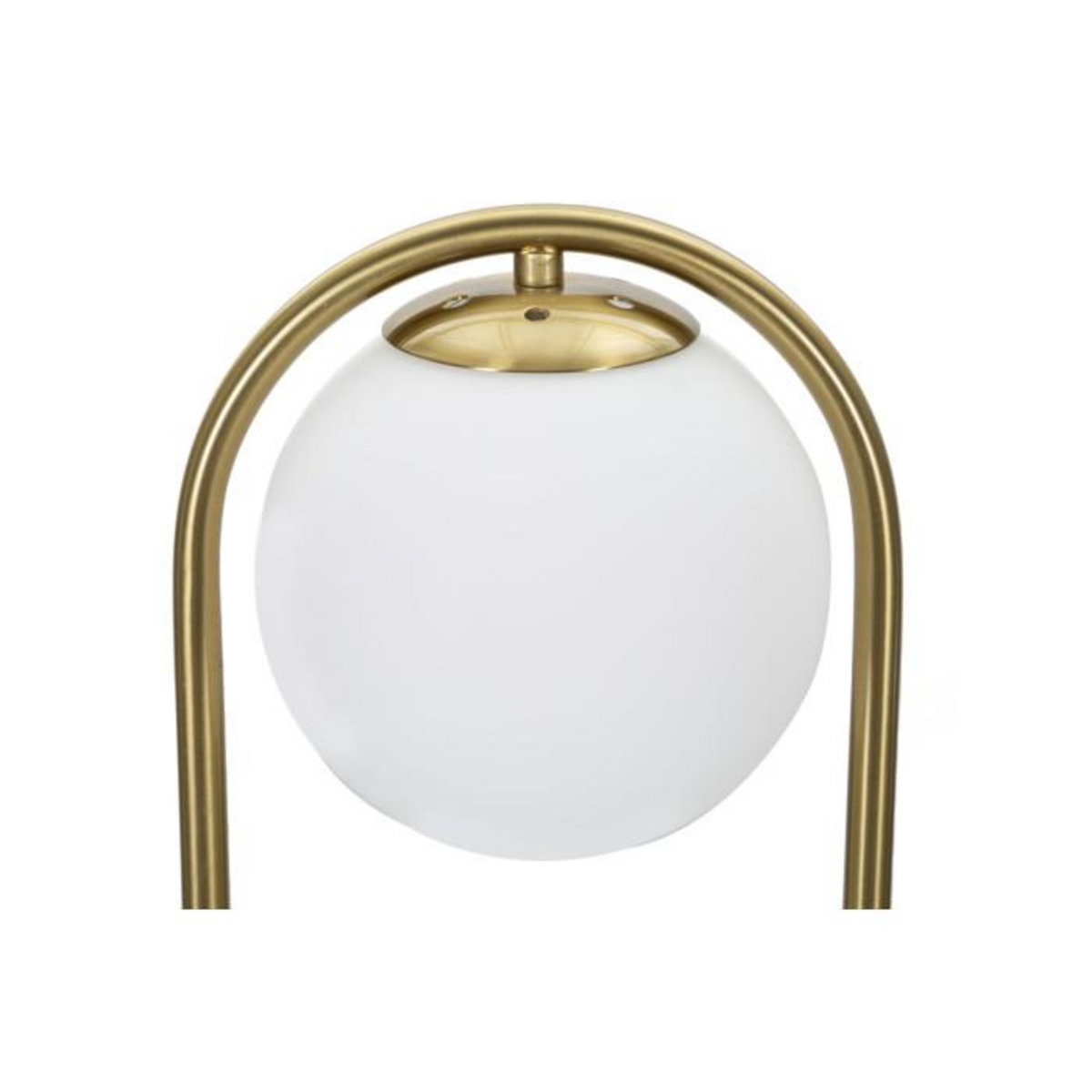 Paris Prix Lampe à Poser Design Arc  Luci  47cm Blanc & Or