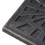 Voir la diapositive 6 : OUTSUNNY Pied de parasol base de lestage carrée 51L x 51l x H 32 cm résine imitation fonte poids net 15 Kg bronze