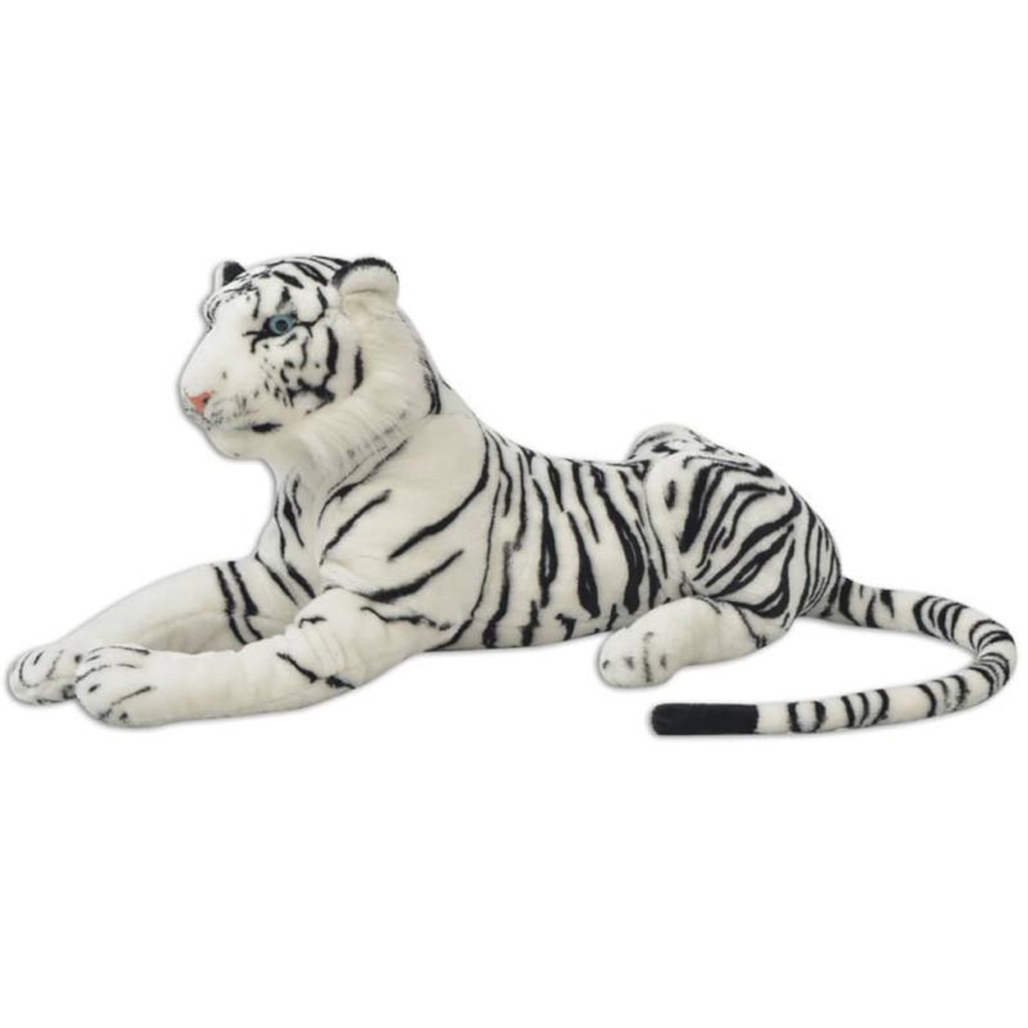 Voir la diapositive 2 : VIDAXL Tigre en peluche Blanc XXL