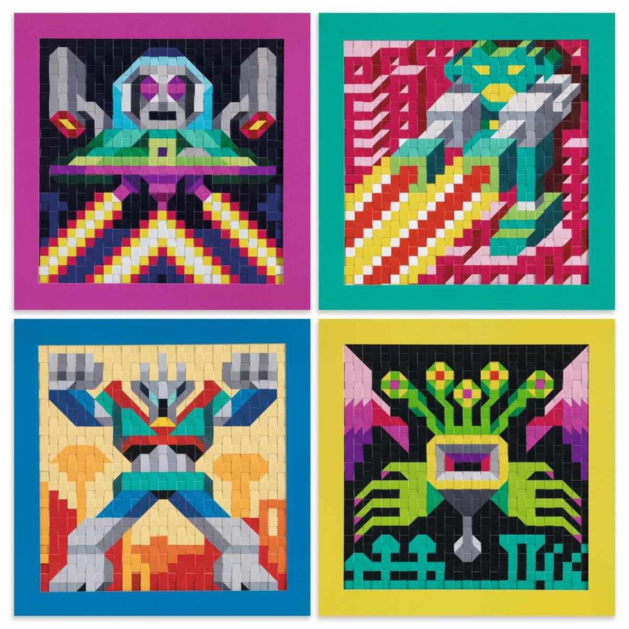 Voir la diapositive 2 : Djeco Activites papier - les Invaders