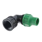 Jardibric Raccord coudé sortie femelle tuyau 16mm