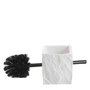 Voir la diapositive 2 : Paris Prix Brosse WC Effet Minéral  Stony  36cm Blanc