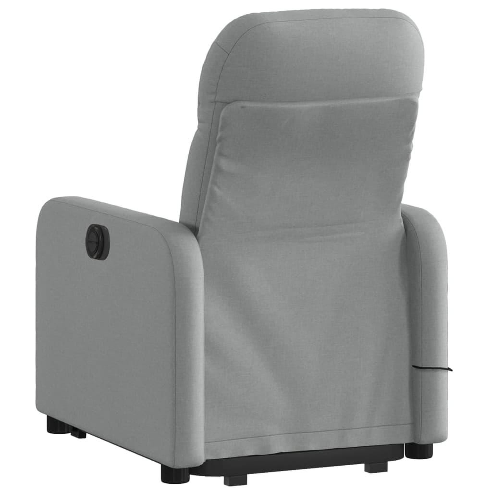 Voir la diapositive 4 : VIDAXL Fauteuil inclinable de massage electrique Gris clair Tissu