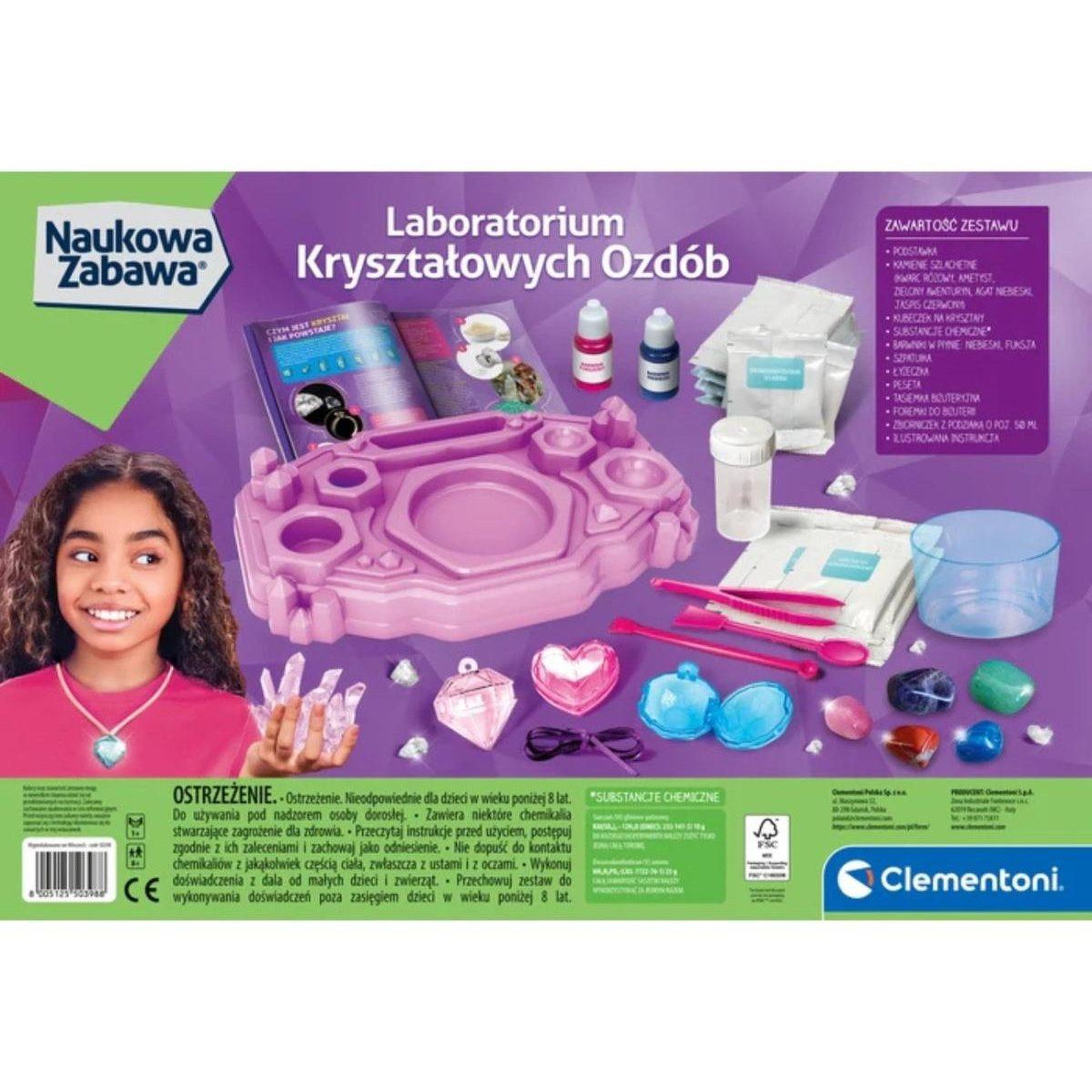 Voir la diapositive 2 : CLEMENTONI Coffret scientifique  50398 science  and  jeu - laboratoire de cristaux