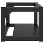 Voir la diapositive 4 : VIDAXL Cadre de lavabo de salle de bain mural Noir 59x38x31 cm Fer