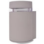 Voir la diapositive 2 : VIDAXL Applique murale exterieure demi-cylindrique Aluminium Gris