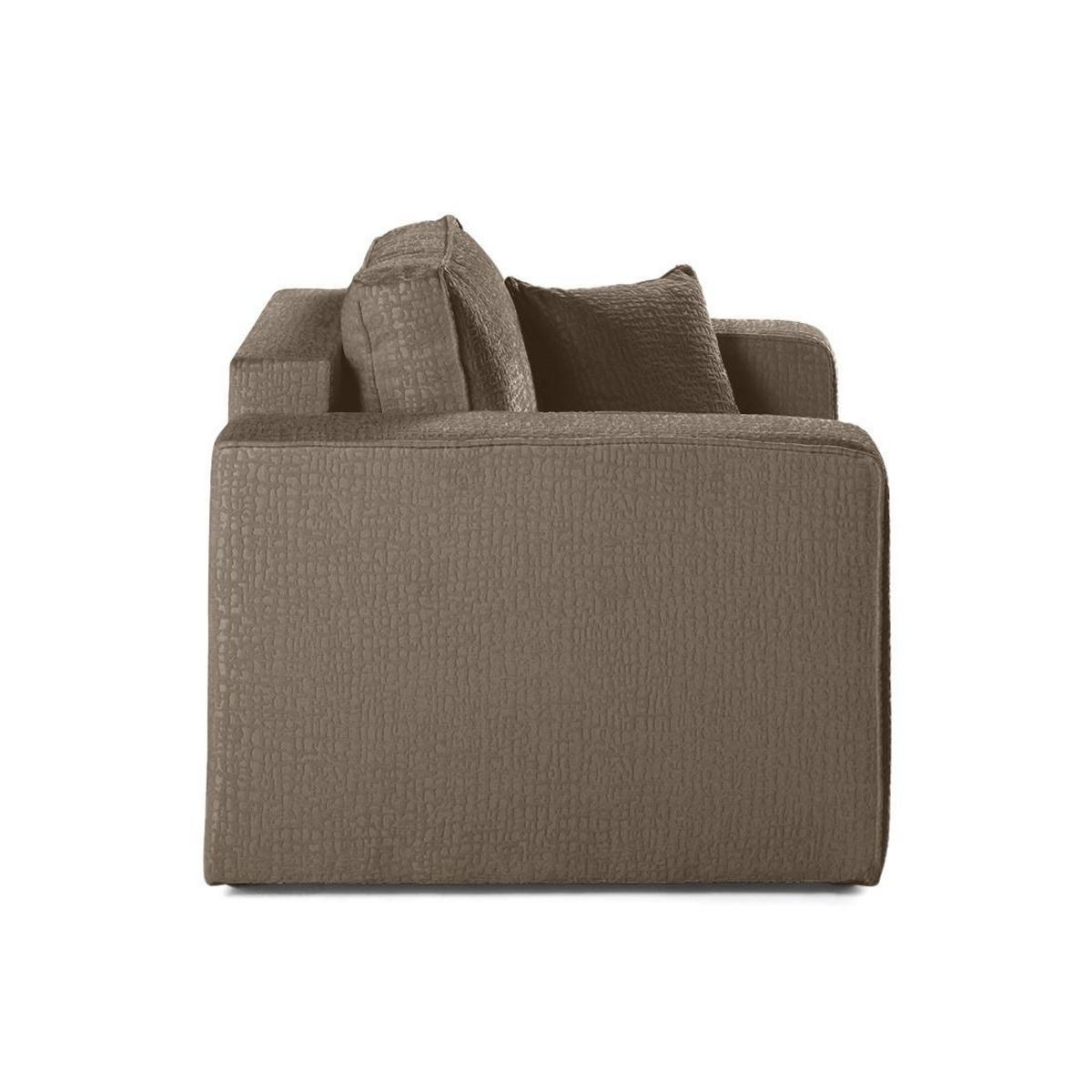 BEST MOBILIER Topaze - fauteuil - en tissu velours relief