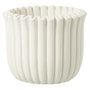 Voir la diapositive 1 : Paris Prix Cache-Pot Côtelé en Ciment  Mitch  19cm Blanc