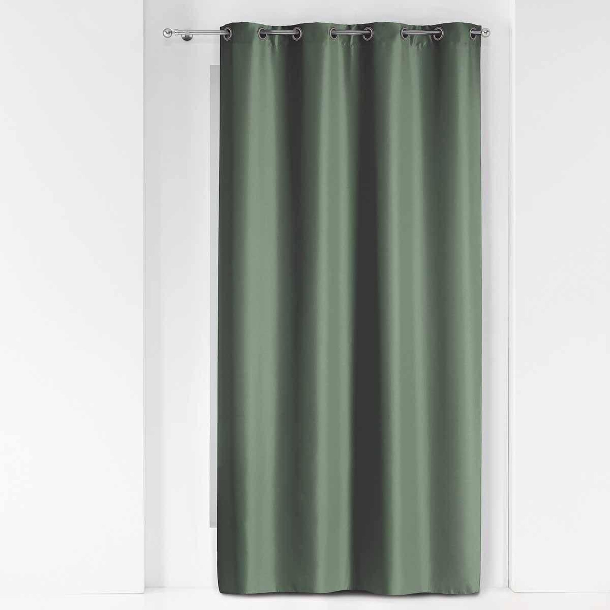 Douceur d'Intérieur Rideau à œillets  essentiel  140x260cm kaki