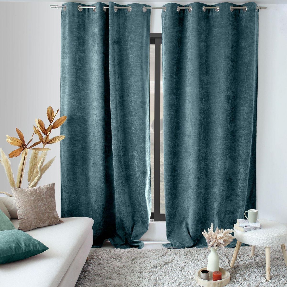 TOILINUX Rideau thermique en velours