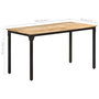 Voir la diapositive 6 : VIDAXL Table de salle a manger 140x70x76 cm Bois de manguier brut
