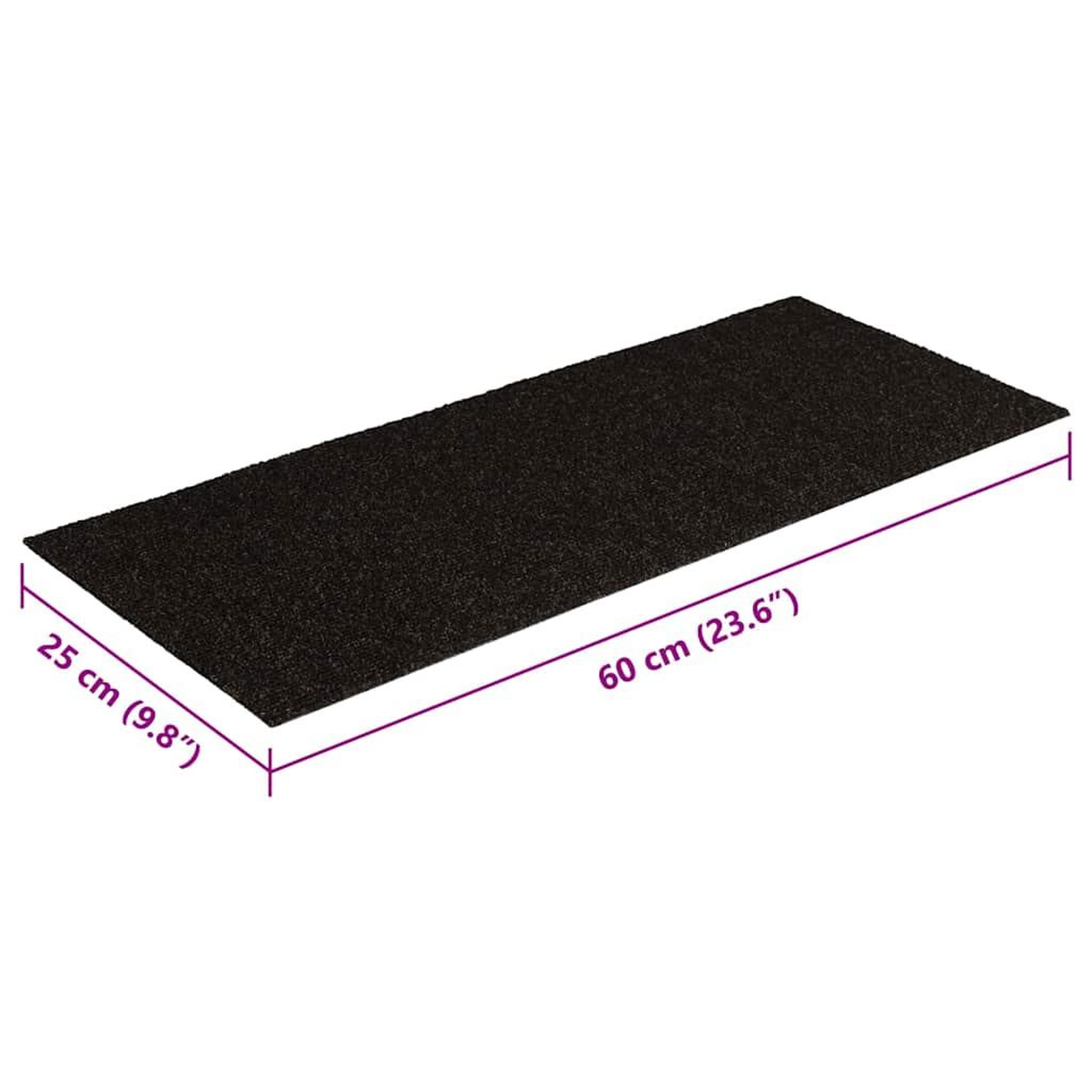 Voir la diapositive 6 : VIDAXL Tapis d'escalier auto-adhesifs 30 pcs marron fonce 60x25 cm
